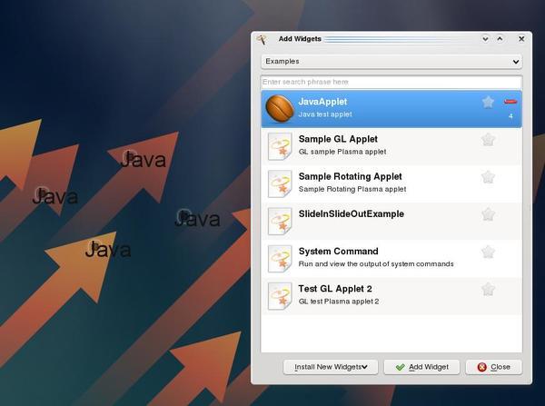 Java in Plasma