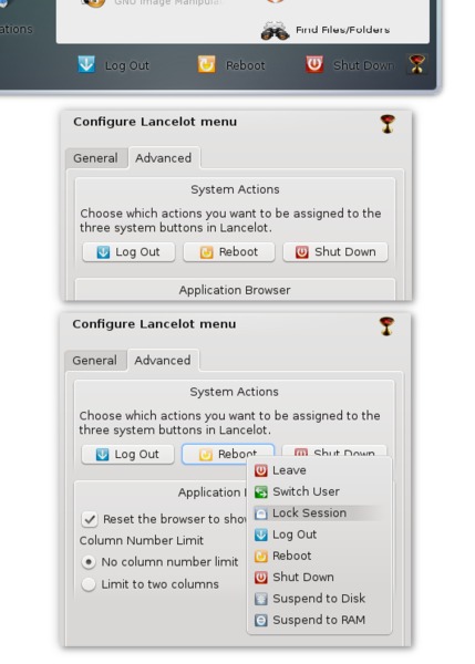 Lancelot System Buttons