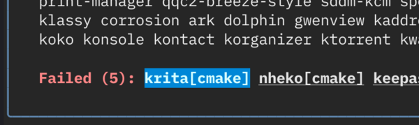 Clickable build failures
